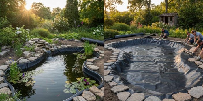 Bassin de jardin préformé ou sur bâche: quelle solution pour votre projet