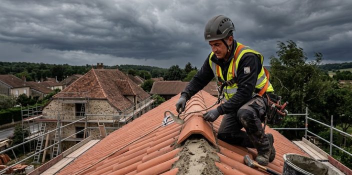 Protégez votre toit des tempêtes grâce à une faîtière posée par un pro